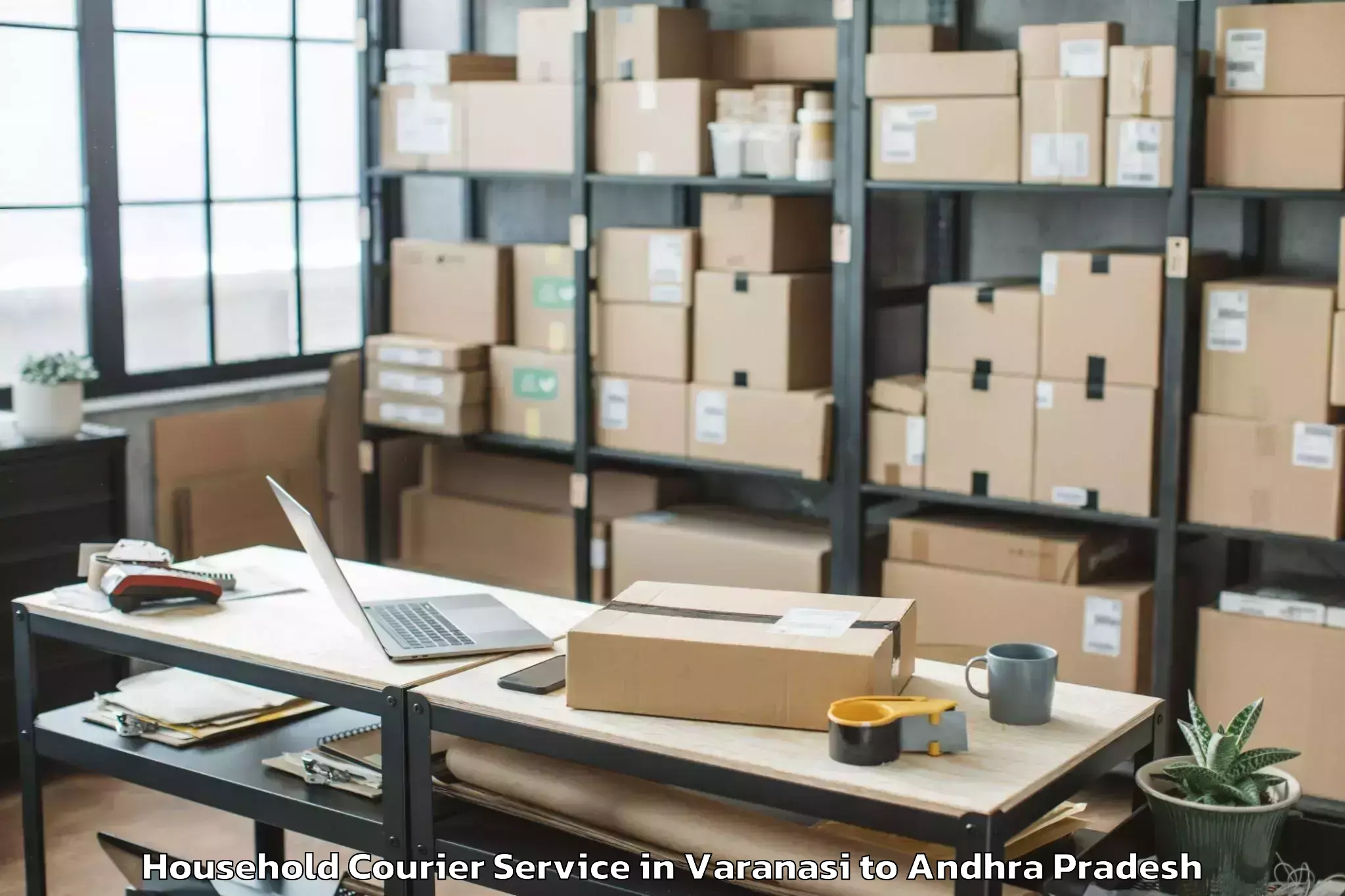 Get Varanasi to K L University Vaddeswaram Household Courier